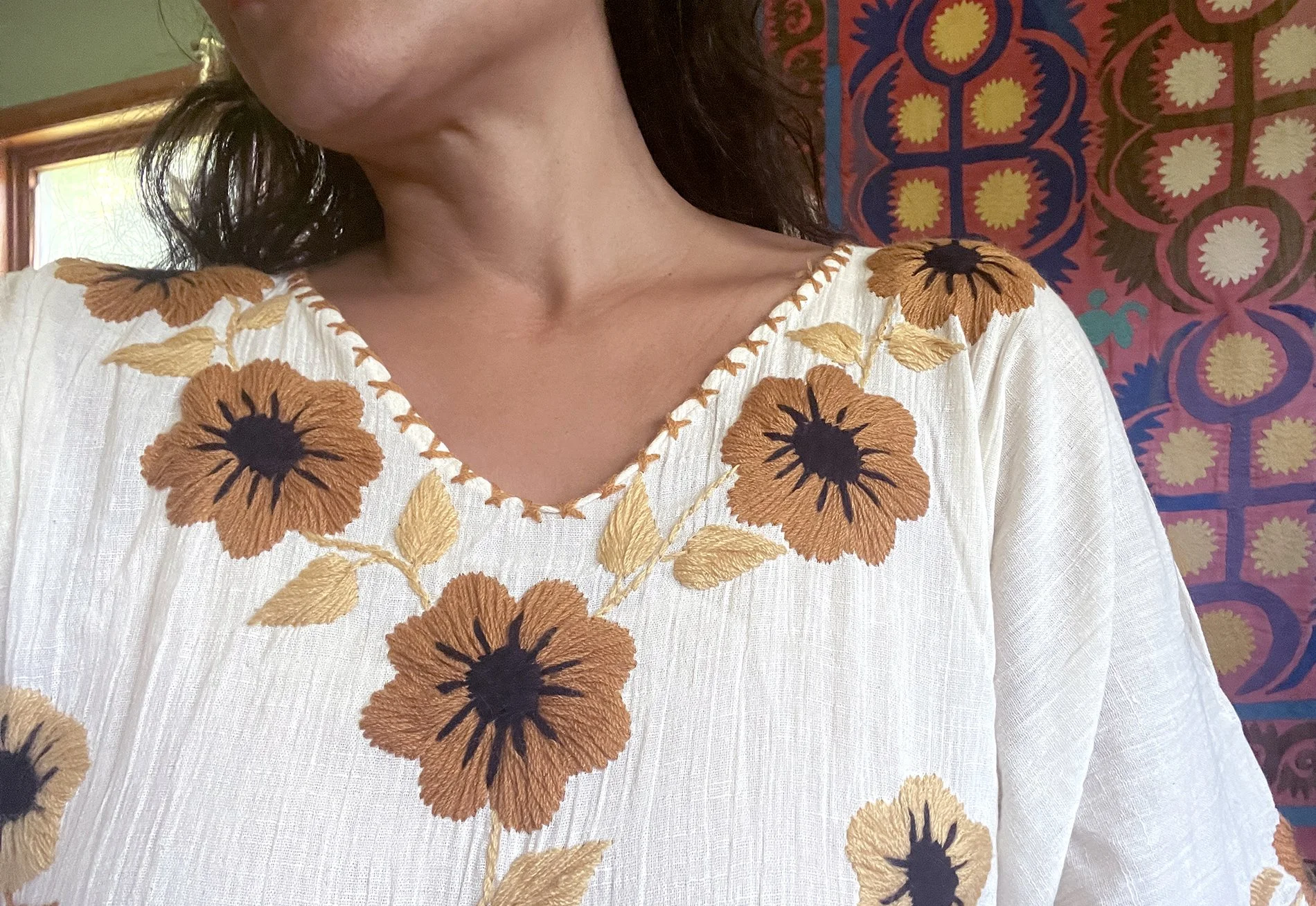 Vintage Textile Collection: The Neutrals — mixed color